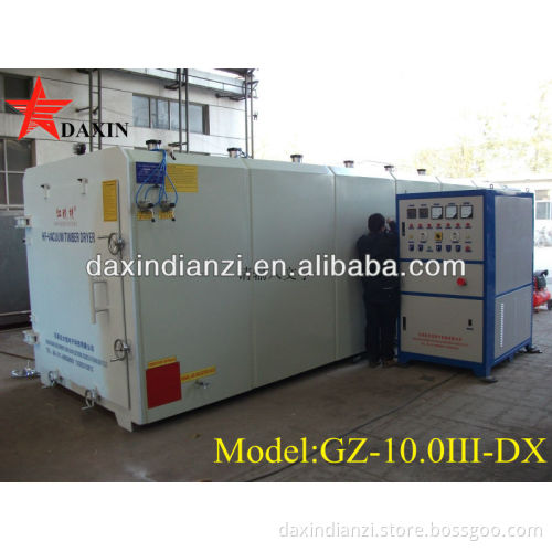 High frequency vacuum timber dryer kiln with model 10 cubic meter size